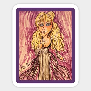 Stevie Nicks "Reigning Queen of Rock and Roll" Sticker